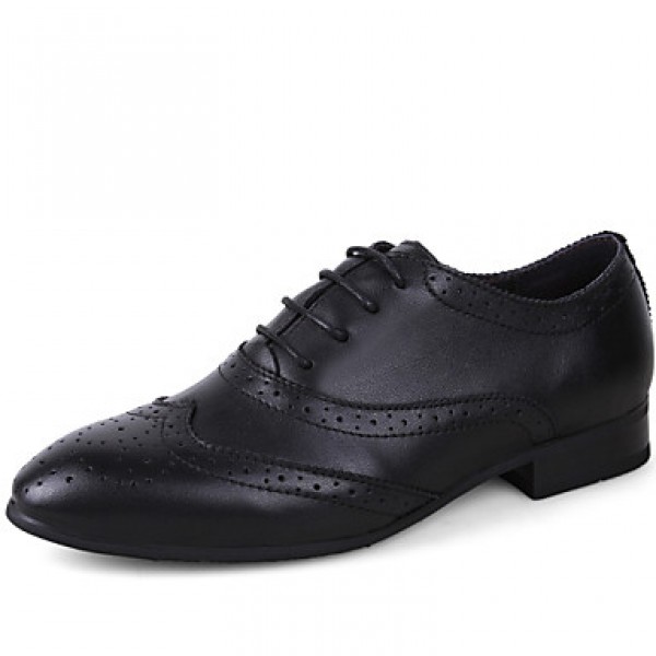 Size 38-50 Men's Shoes Casual Leather Oxfords Blac...