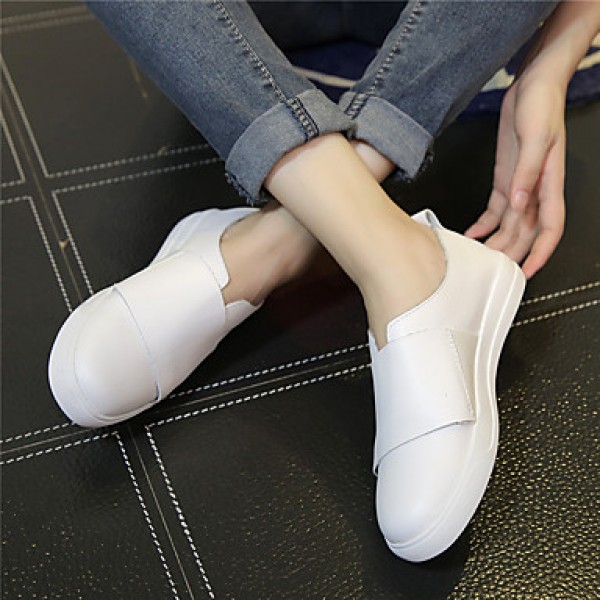 Comfort Suede / Spandex Fabric Athletic Flat Heel Others Black / White Sneaker